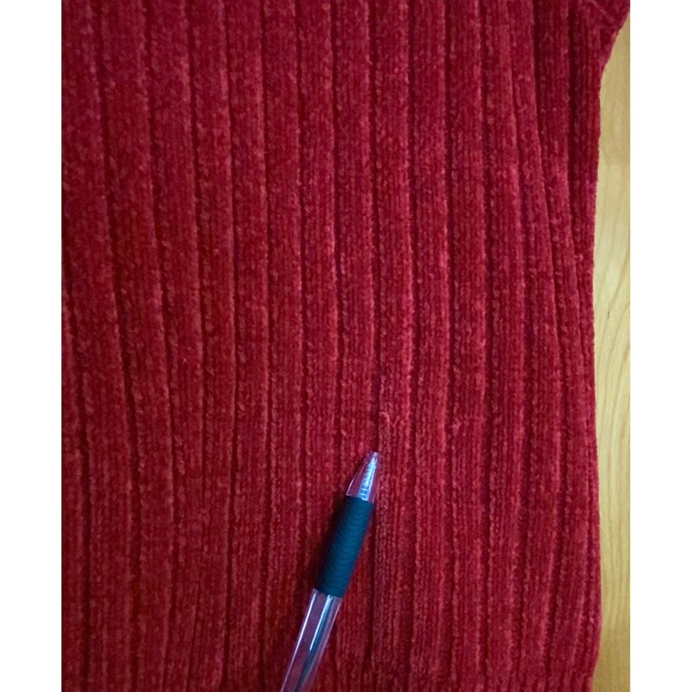 Women's Red Chenille Ribbed Sweater Vest EP Pro Golf‎ sz Large - Picture 5 of 5